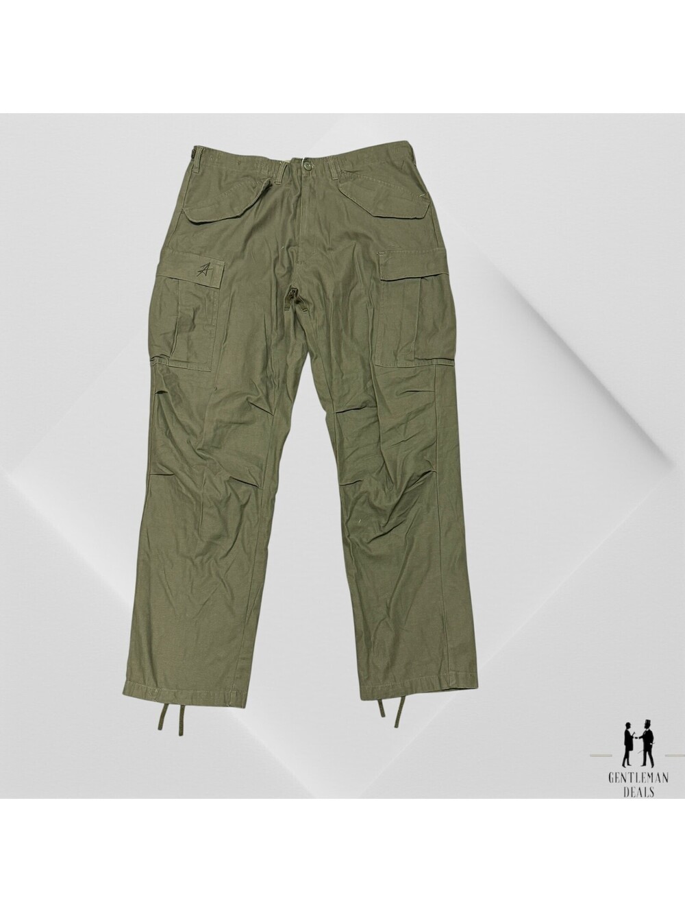 Rothco Green Relaxed Fit Zipper Fly BDU Pants Green Military Large L 35-39  x31
